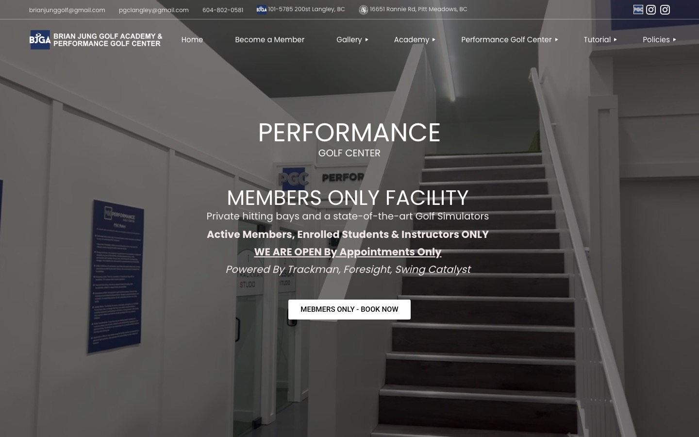 The current homepage